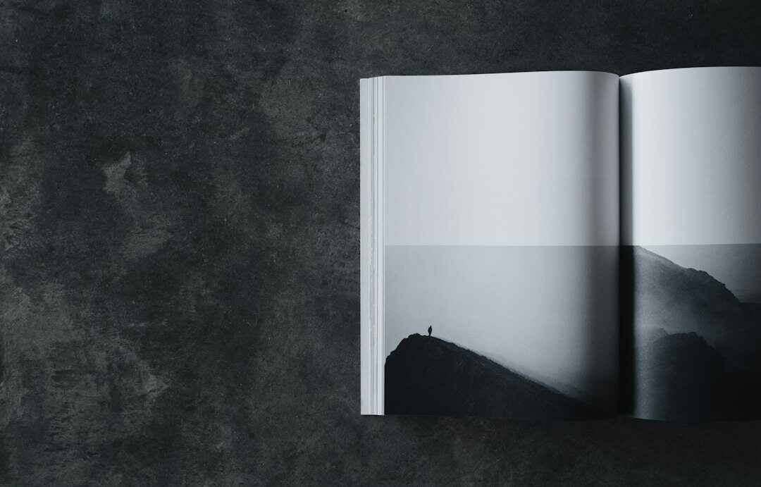 open book on table